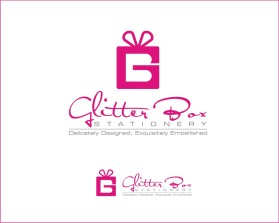 Logo Design entry 1151380 submitted by Alessandra to the Logo Design for GlitterBox Stationery run by o2bdst