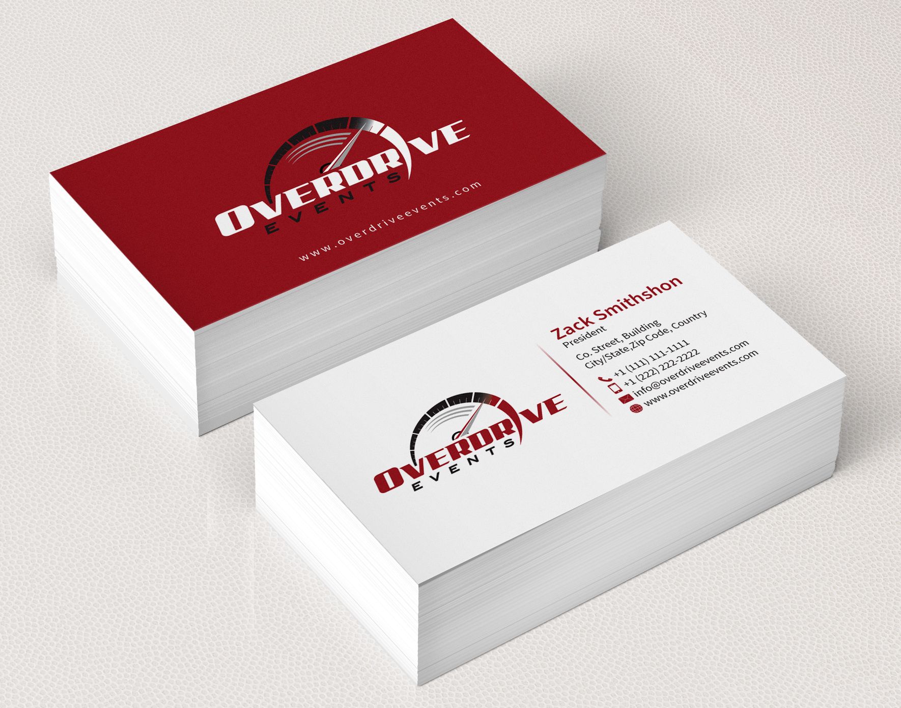Business Card & Stationery Design entry 1155491 submitted by athenticdesigner to the Business Card & Stationery Design for overdrive events run by mark still