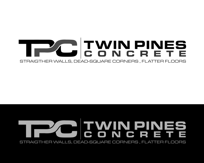 Logo Design entry 1156373 submitted by marsell to the Logo Design for Twin Pines Concrete run by twinpines