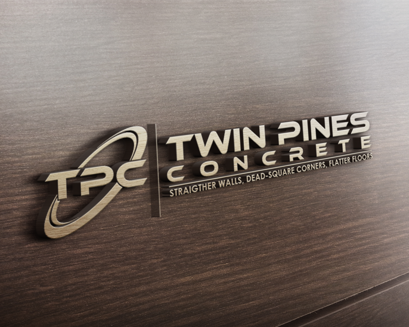 Logo Design entry 1156373 submitted by erongs16 to the Logo Design for Twin Pines Concrete run by twinpines