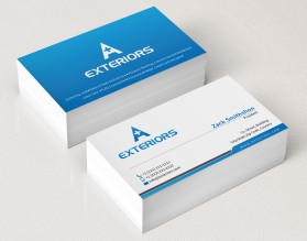 Business Card & Stationery Design Entry 1157248 submitted by athenticdesigner to the contest for A+ EXTERIORS run by jmorris0267