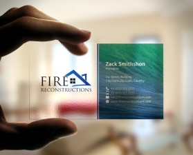 Business Card & Stationery Design entry 1163105 submitted by athenticdesigner to the Business Card & Stationery Design for firereconstrution.com run by tommypellikan