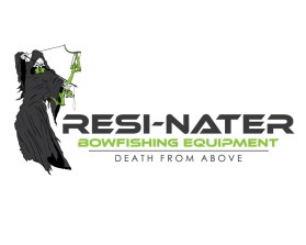Logo Design entry 1163649 submitted by JINKODESIGNS to the Logo Design for RESI-NATER BOWFISHING EQUIPMENT run by Goosecall1