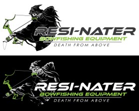 Logo Design entry 1163660 submitted by JINKODESIGNS to the Logo Design for RESI-NATER BOWFISHING EQUIPMENT run by Goosecall1