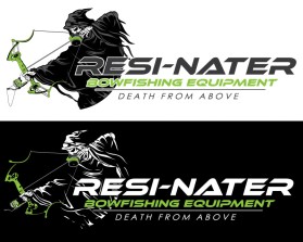 Logo Design entry 1163666 submitted by JINKODESIGNS to the Logo Design for RESI-NATER BOWFISHING EQUIPMENT run by Goosecall1