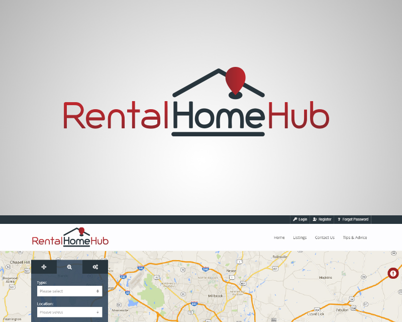 Logo Design entry 1165383 submitted by Benovic to the Logo Design for RentalHomeHub.com run by rentalhomehub