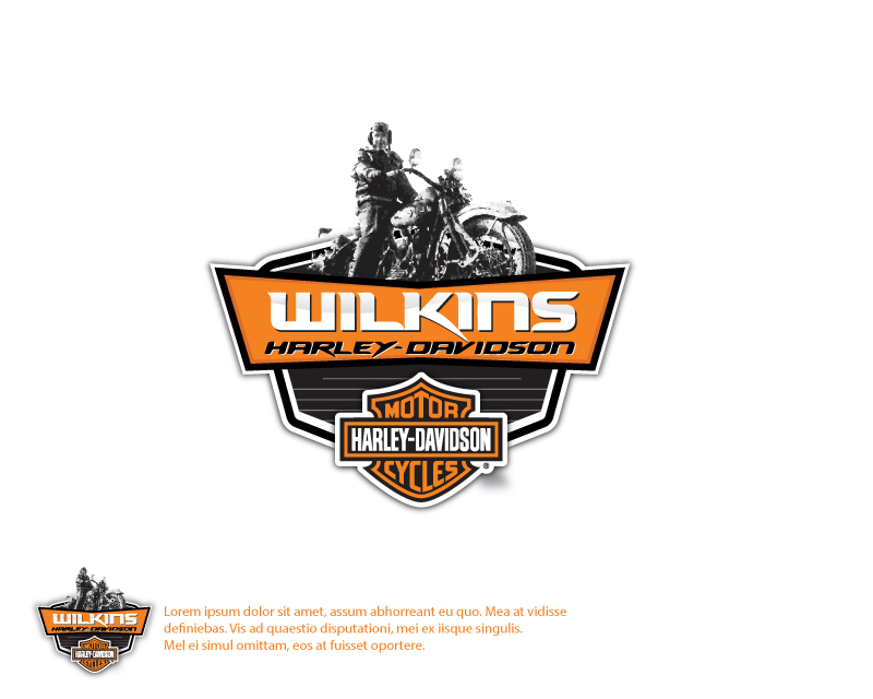 Logo Design entry 1173618 submitted by docgraphix to the Logo Design for Wilkins Harley-Davidson Exports run by WilkinsHD