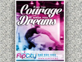 Banner Ad Design entry 1176462 submitted by pink to the Banner Ad Design for Flip City Gymnastics run by Katian