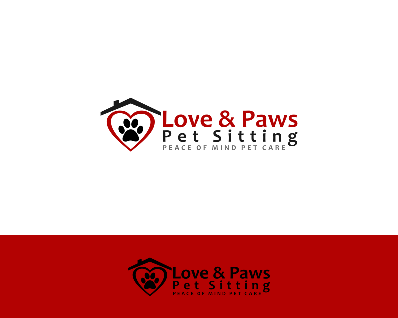 Logo Design entry 1182208 submitted by wisedesign9 to the Logo Design for Love & Paws Pet Sitting run by Tina Stanke