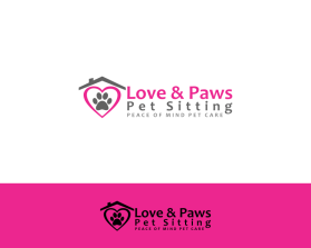 Logo Design entry 1182209 submitted by erongs16 to the Logo Design for Love & Paws Pet Sitting run by Tina Stanke