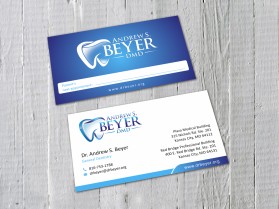 Business Card & Stationery Design entry 1184238 submitted by skyford412 to the Business Card & Stationery Design for Andrew S. Beyer, DMD run by ajbeyer1