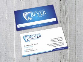 Business Card & Stationery Design entry 1184239 submitted by Rezeki_Desain to the Business Card & Stationery Design for Andrew S. Beyer, DMD run by ajbeyer1