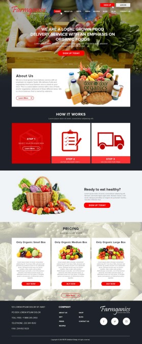 Web Design entry 1184429 submitted by ouznini to the Web Design for Farmganics run by farmganics