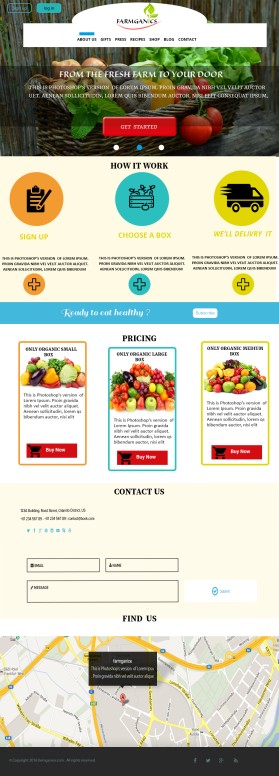 Web Design entry 1184432 submitted by lp_barcenas to the Web Design for Farmganics run by farmganics