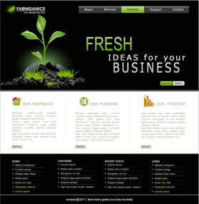 Web Design entry 1184434 submitted by thelogodesigns to the Web Design for Farmganics run by farmganics