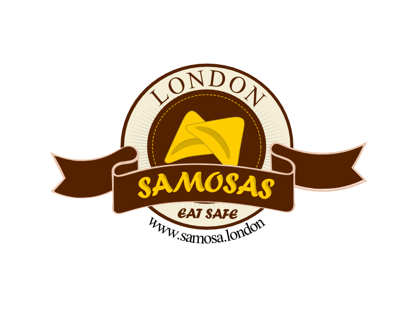 Spicy samosa vector mascot logo template