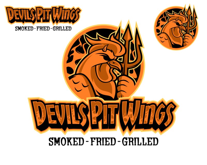 Logo Design entry 1190623 submitted by Digiti Minimi to the Logo Design for Devils Pit Wings run by sgh12345
