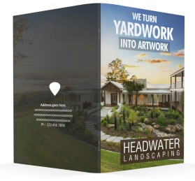 Brochure Design entry 1190997 submitted by bocaj.ecyoj to the Brochure Design for Headwater Landscaping run by AandD