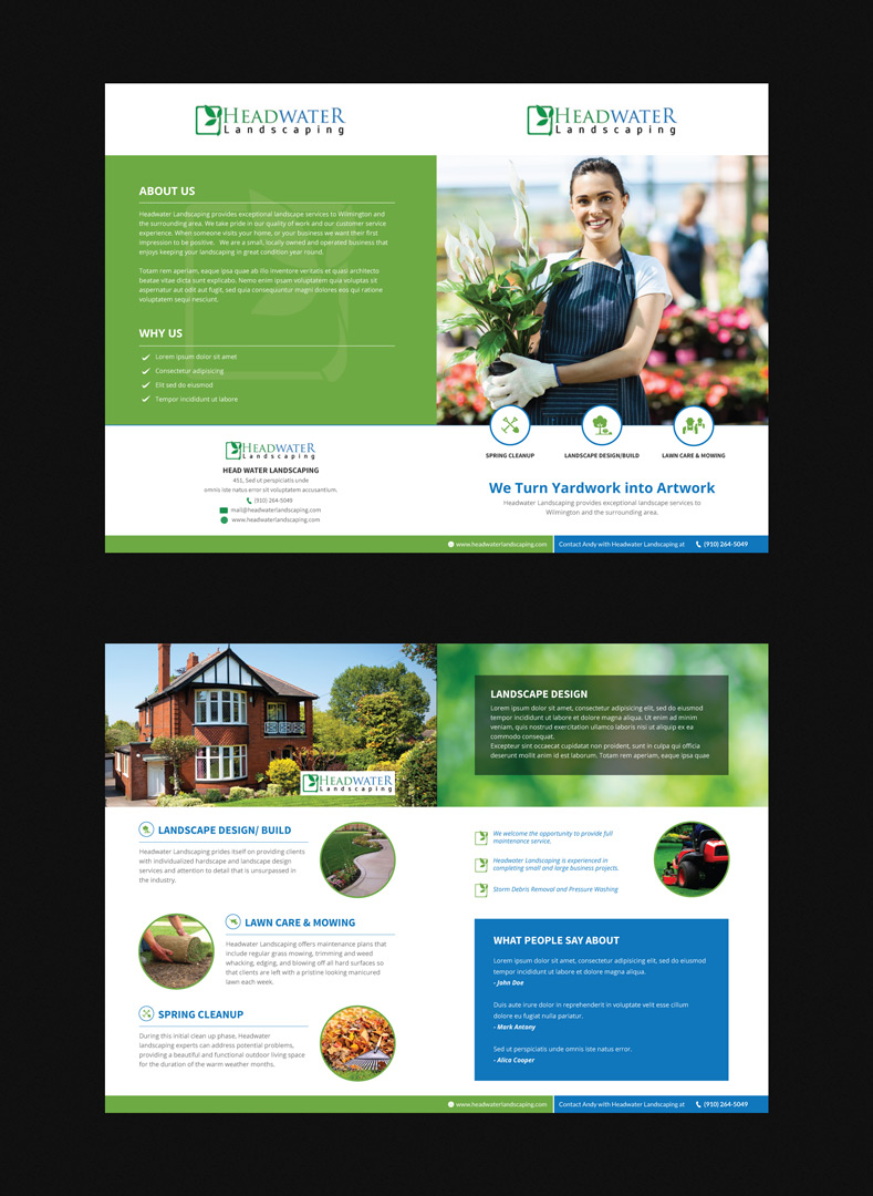 Brochure Design entry 1237793 submitted by wirepaper