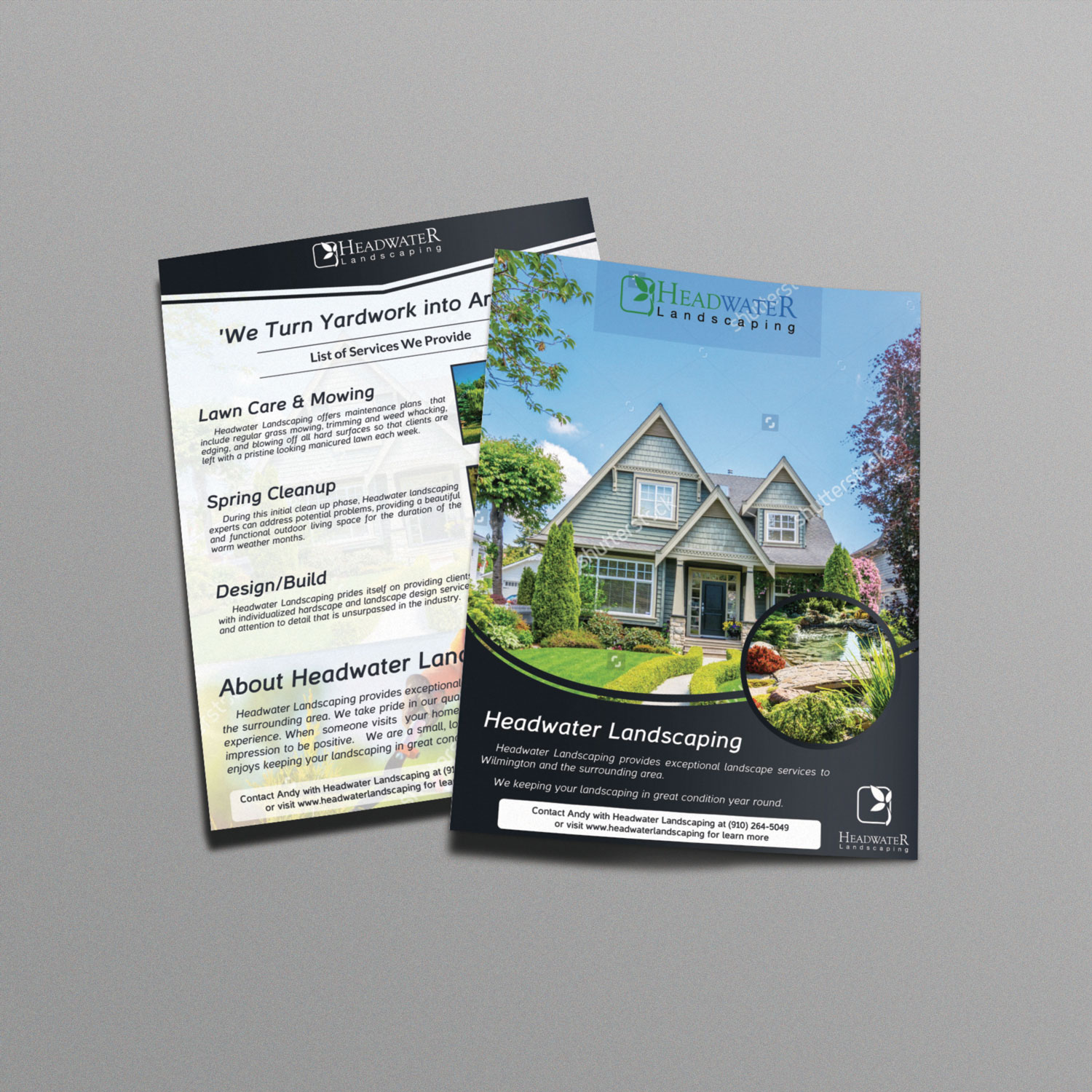Brochure Design entry 1191021 submitted by S_Maric to the Brochure Design for Headwater Landscaping run by AandD