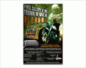 Graphic Design entry 1192152 submitted by jonny2quest to the Graphic Design for Phil Scott's Thank a Vet Ride run by WilkinsHD