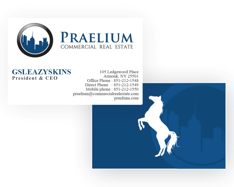 Business Card & Stationery Design entry 1193788 submitted by Adam to the Business Card & Stationery Design for Praelium  run by gsleazyskins