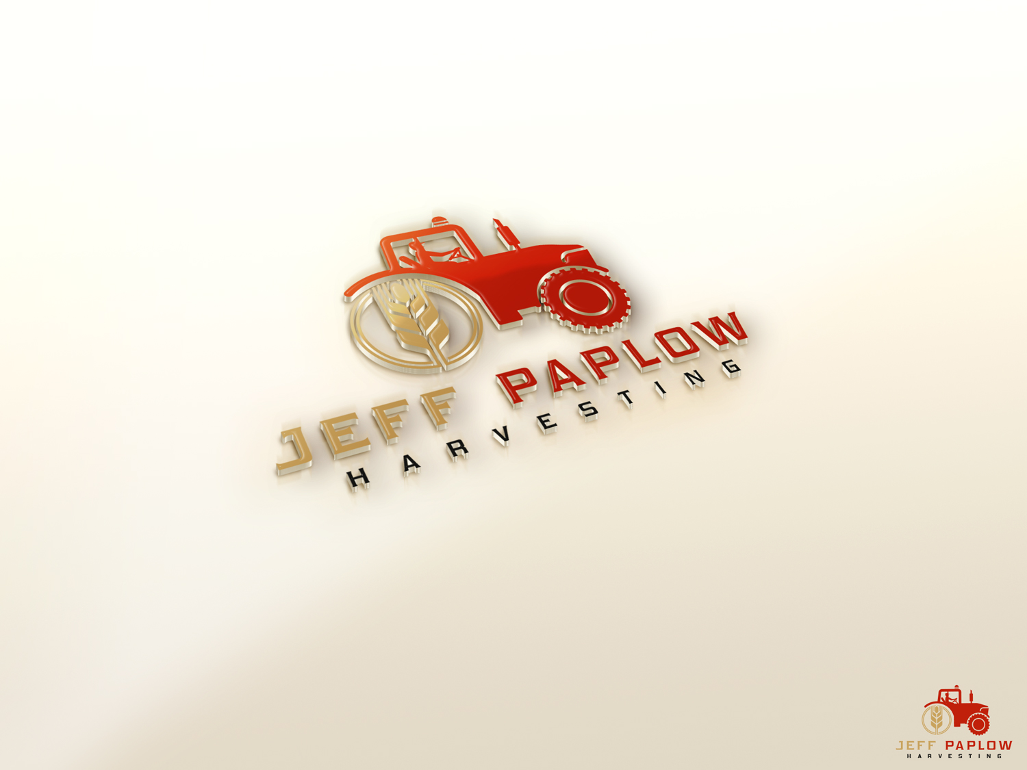 Logo Design entry 1194919 submitted by IDC_graphics to the Logo Design for Jeff Paplow Harvesting run by Haley Paplow