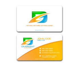 Business Card & Stationery Design entry 1195846 submitted by Yurie to the Business Card & Stationery Design for Divergent, LLC d/b/a Divergent Enterprises (divergent.enterprises) run by stepenterprise