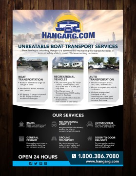 Brochure Design Entry 1208966 submitted by bocaj.ecyoj to the contest for HangarG run by hangargllc