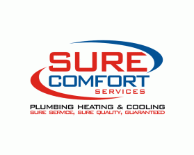 Logo Design entry 1210178 submitted by pingpong to the Logo Design for Sure Comfort Services Plumbing Heating And Cooling run by SureDrain1