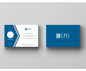 Business Card & Stationery Design Entry 1264120 submitted by Jart to the contest for CFG Real Estate run by CFGREIT