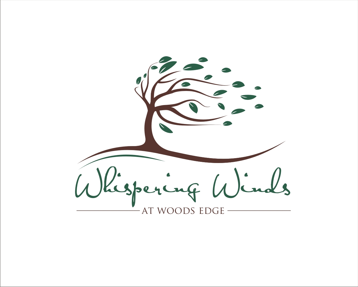 Logo Design entry 1219000 submitted by warnawarni to the Logo Design for Whispering Winds at Woods Edge run by czentko