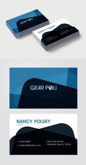 Business Card & Stationery Design Entry 1267997 submitted by pink to the contest for GE4R POLI run by polsky.n26