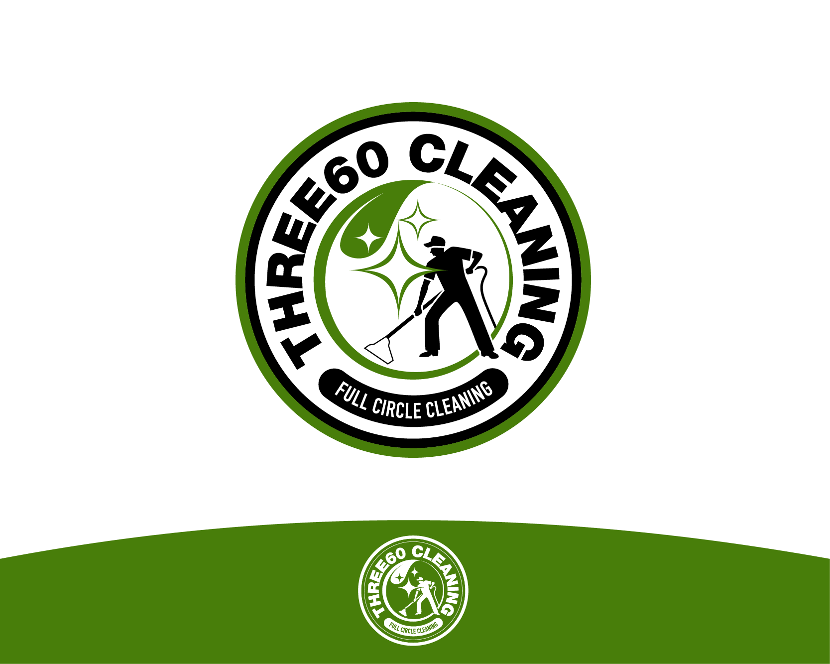 Logo Design entry 1220898 submitted by cclia to the Logo Design for Three60 Cleaning run by FMetcalf