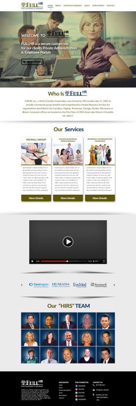 Web Design entry 1222260 submitted by pink to the Web Design for FullHR, Inc: Corporate Information & Sales website  From Recruitment to Retirement run by TPAs-inc