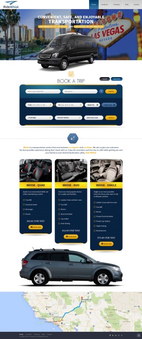 Web Design entry 1223657 submitted by jian to the Web Design for Ride Whisk run by kj_race87