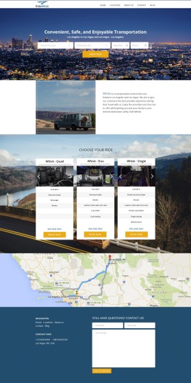 Web Design entry 1223660 submitted by pink to the Web Design for Ride Whisk run by kj_race87