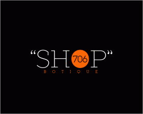 Logo Design entry 1226650 submitted by AlekseiKrivo to the Logo Design for "The Shop 706" or "Shop 706" "706 Boutique" "Shop 706 Boutique" run by lsendra