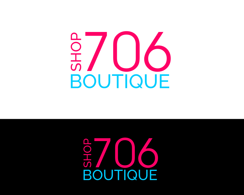 Logo Design entry 1226732 submitted by sella to the Logo Design for "The Shop 706" or "Shop 706" "706 Boutique" "Shop 706 Boutique" run by lsendra