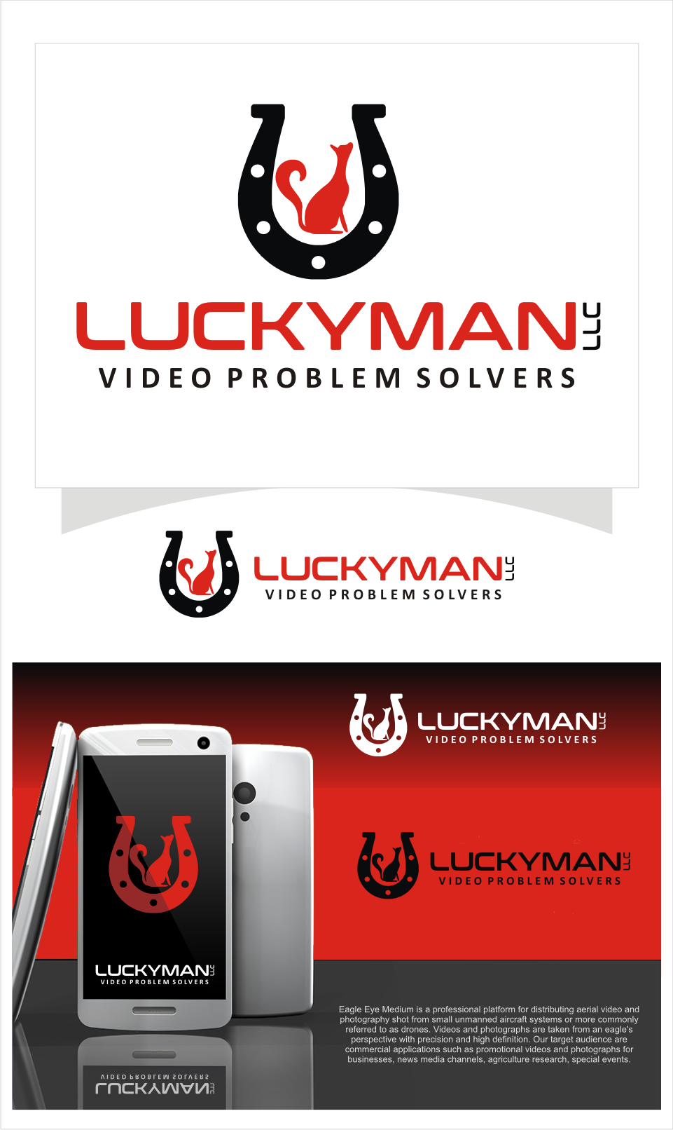 Logo Design entry 1227141 submitted by grayshadow to the Logo Design for Luckyman LLC run by LuckymanLLC