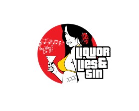 Logo Design Entry 1227800 submitted by ribcarreon to the contest for Liquor Lies and Sing run by liquorliesandsing