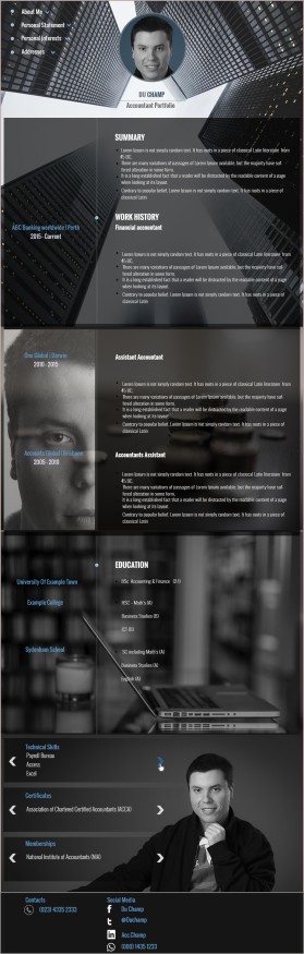 Web Design entry 1232448 submitted by janrey to the Web Design for Resume for accounting run by damien7291