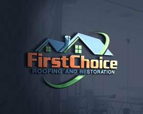 Logo Design entry 1238181 submitted by graphic_mj to the Logo Design for First Choice Roofing and Restoration  run by Bil82ly
