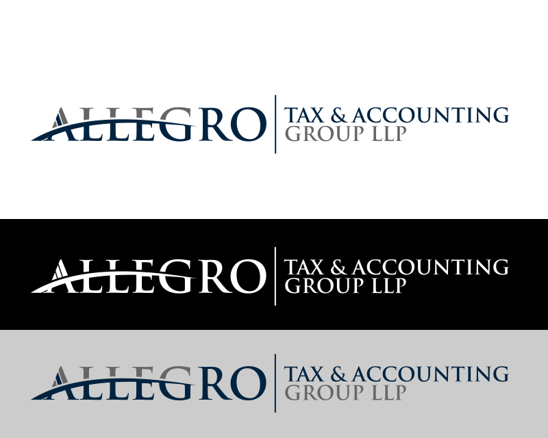 Logo Design entry 1244148 submitted by sella to the Logo Design for Allegro Tax and Accounting Group LLP run by langleycga