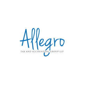 Logo Design entry 1244054 submitted by Puertouk to the Logo Design for Allegro Tax and Accounting Group LLP run by langleycga