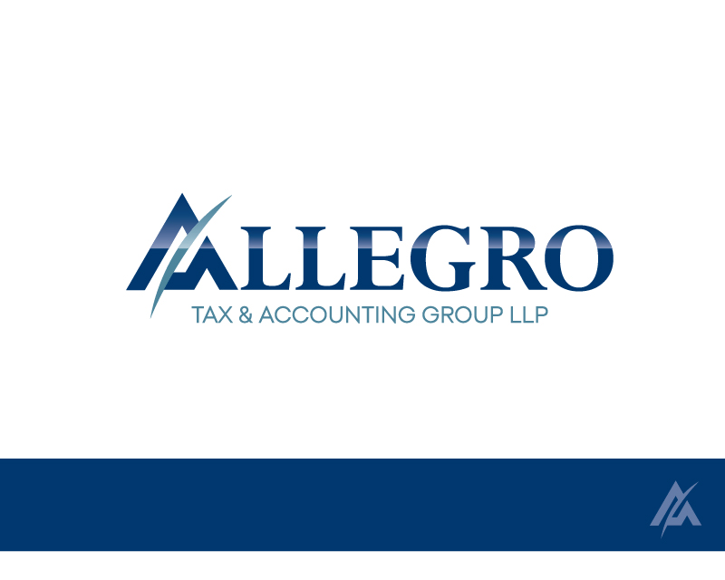 Logo Design entry 1244118 submitted by Spiritz to the Logo Design for Allegro Tax and Accounting Group LLP run by langleycga