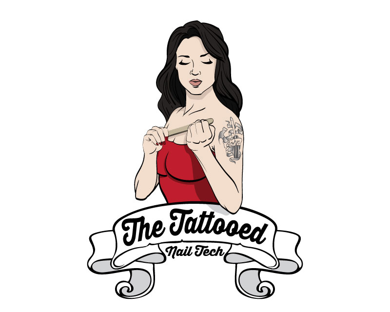 Logo Design entry 1244190 submitted by JINKODESIGNS to the Logo Design for The Tattooed Nail Tech run by Kaylin