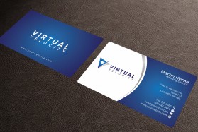 Business Card & Stationery Design entry 1245953 submitted by skyford412 to the Business Card & Stationery Design for Virtual Velocity run by lsing2000
