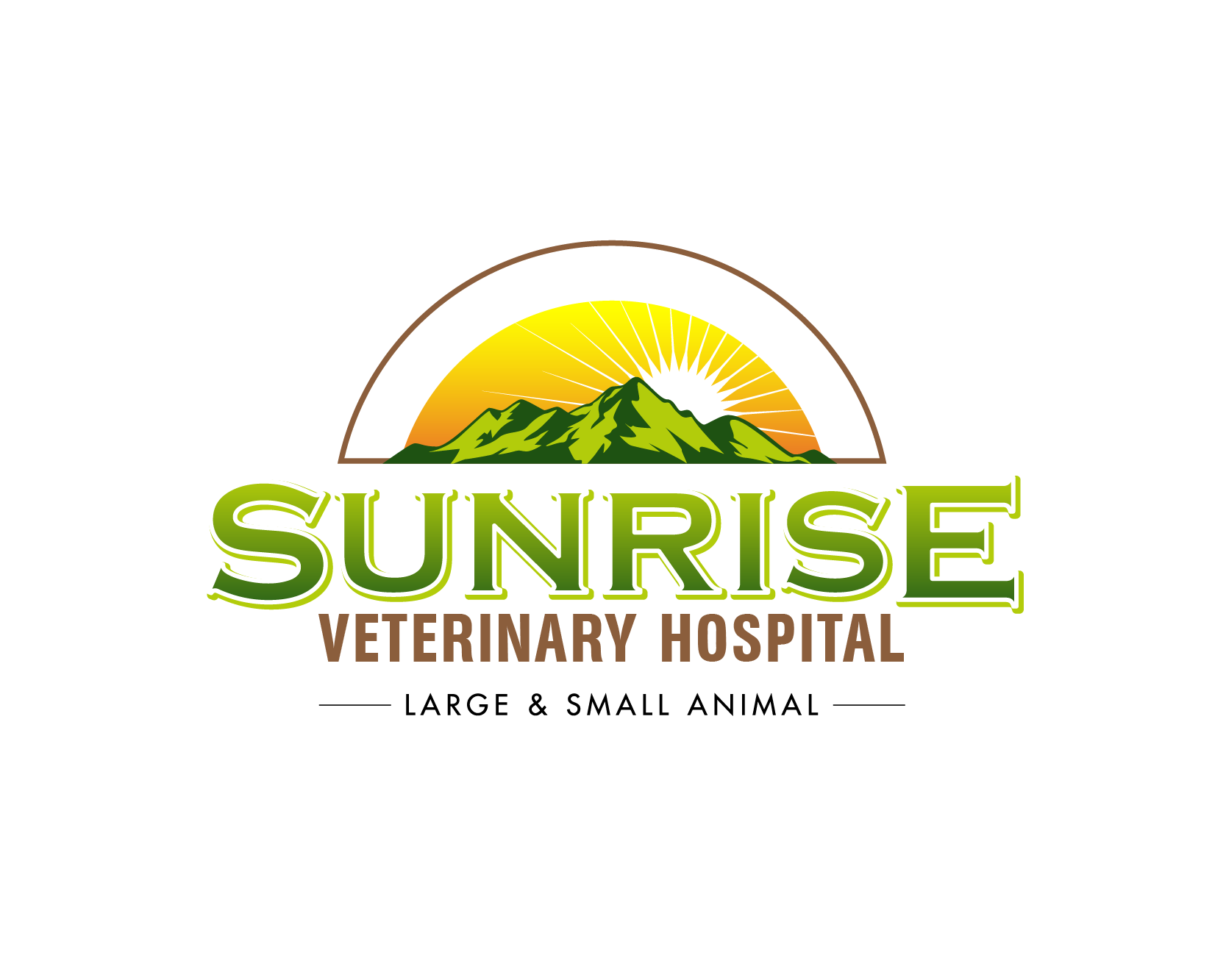 Logo Design entry 1246106 submitted by LJPixmaker to the Logo Design for Sunrise Veterinary Hospital run by Sunrise Veterinary Hospital