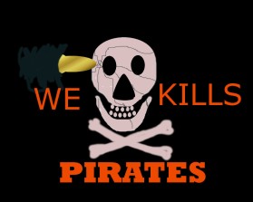 Logo Design entry 1248478 submitted by wanabud to the Logo Design for We Kill Pirates run by wekillpirates